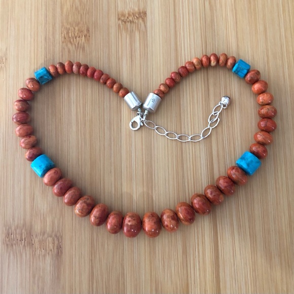 $118  Jay King Sterling Silver Estate Southwest Necklace    Marked DRT 925 China - Picture 2 of 7